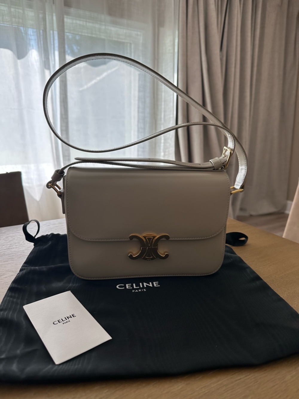 Celine Classique Triomphe Bag in Shiny Calfskin